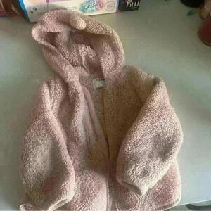 Pink cozy jacket for toddlers.